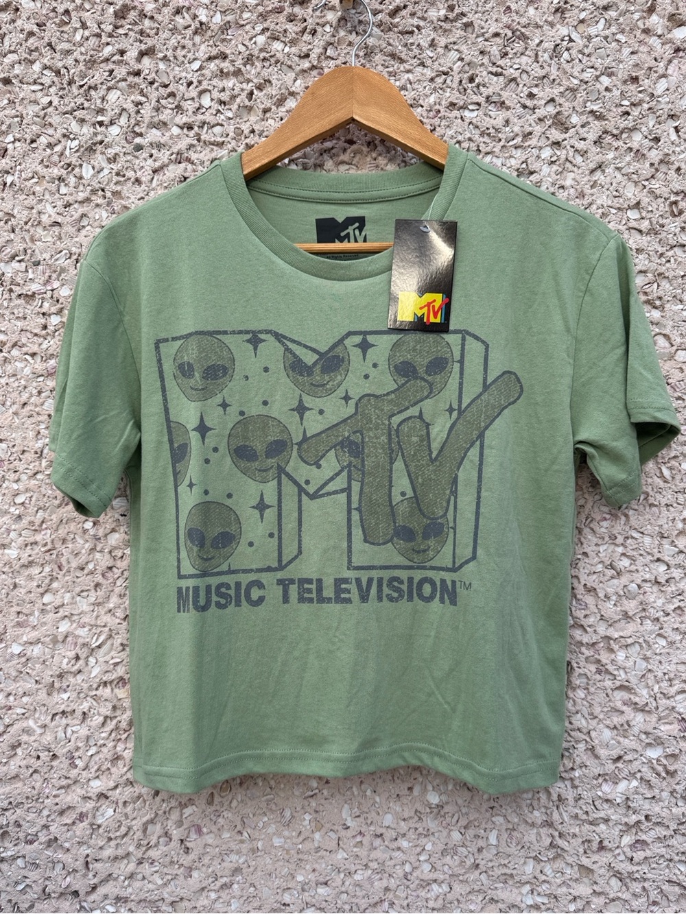 MTV Alien Graphic Tee Shirt NWT